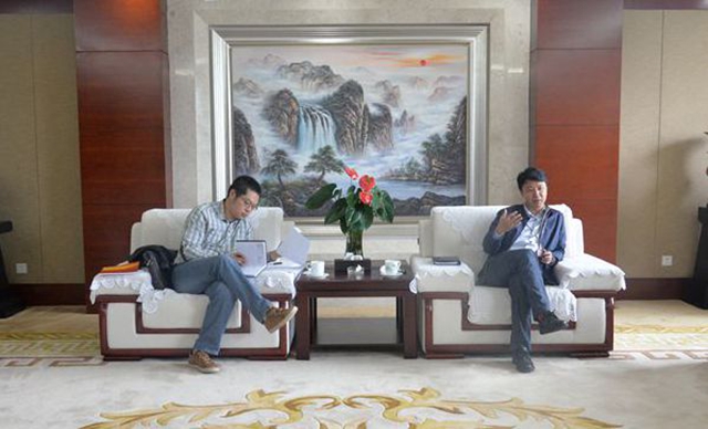 刘勇接受人民日报采访