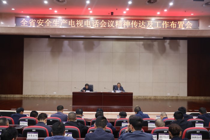 世界杯官方召开全省安全生产电视电话会议精神传达及工作布置会