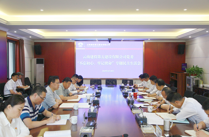 陈文双出席并指导五公司主题教育专题民主生活会