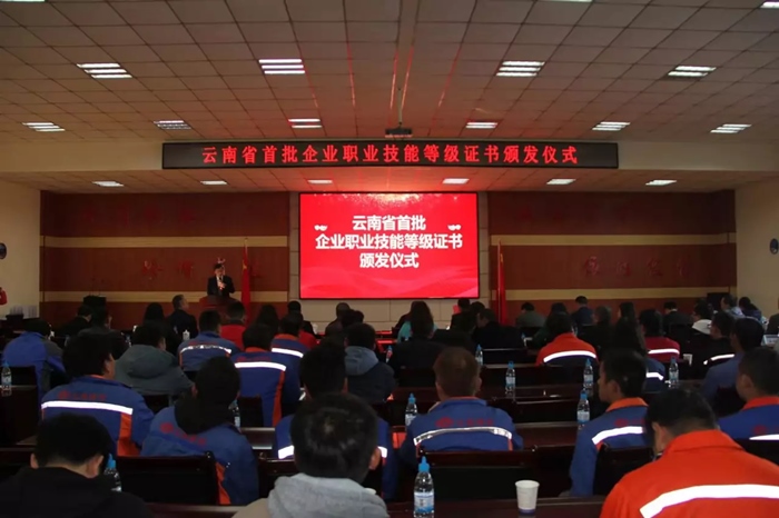 云南省首批企业职业技能等级证书颁发仪式在世界杯官网合作平台举行