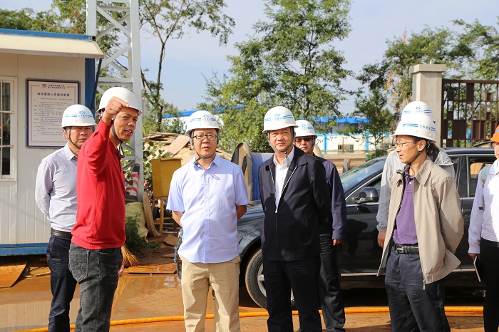 翁斌调研十四冶1129项目