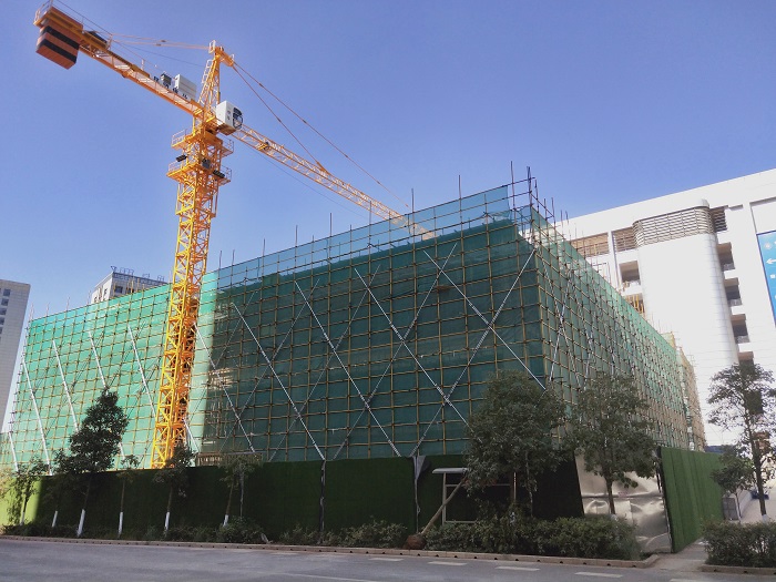 四世界杯官方昆明市场采购贸易查验中心项目主体封顶