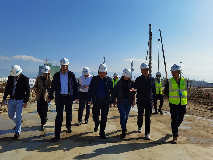 杨国文调研瑞丽国际文体中心建设项目