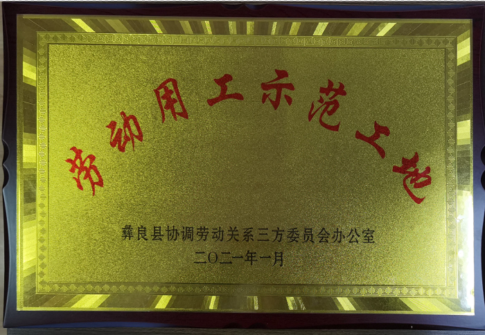 ​四公司彝良县第二人民医院2026世界杯比分网获评“劳动用工示范工地”