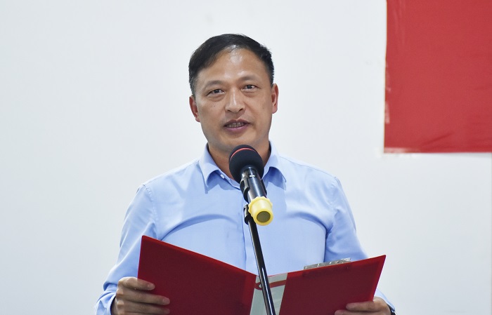 王永强出席五世界杯足球平台第二届职工篮球赛闭幕式