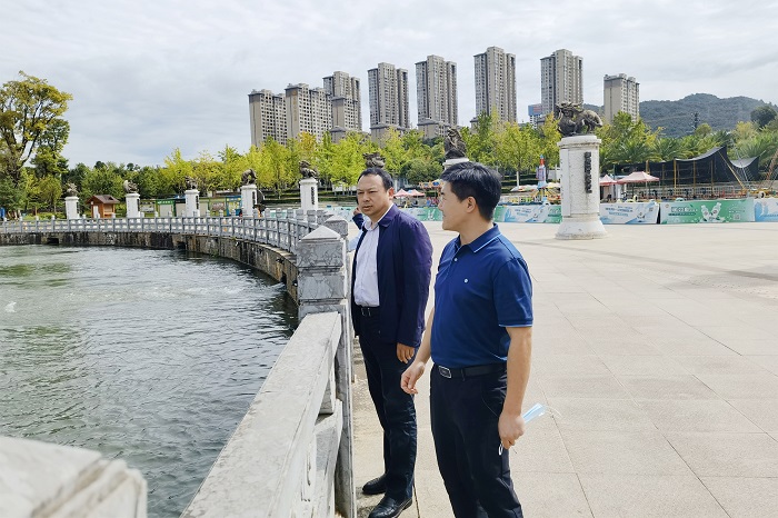 省水利厅副厅长杨国柱到牛栏江公司调研COP15供水保障工作