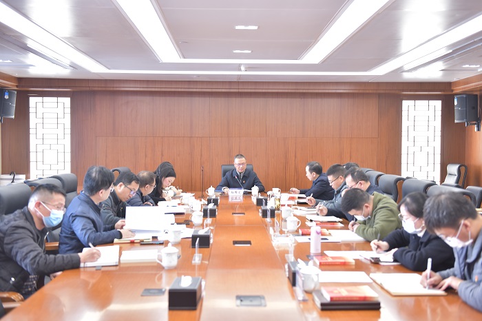 杨国文为国际工程部宣讲党的十九届六中全会精神及省第十一次党代会精神