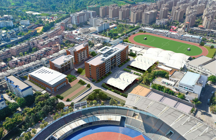 三世界杯官方中标普洱市体职高中二期项目