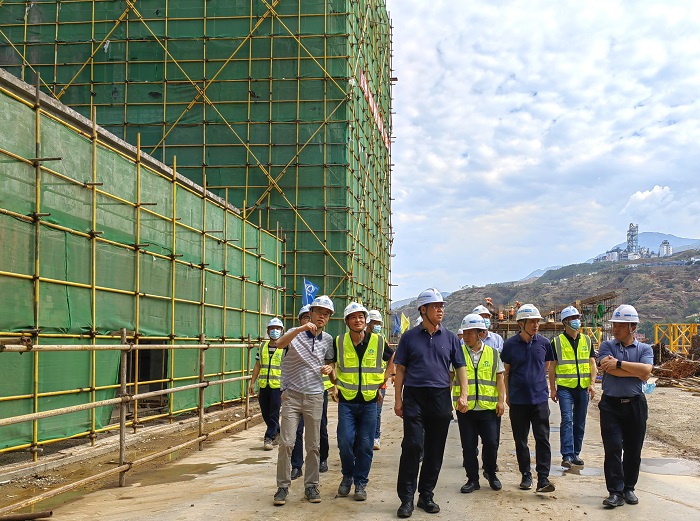 ​陈文双调研巧家项目并召开白鹤滩移民工程收尾工作专题会