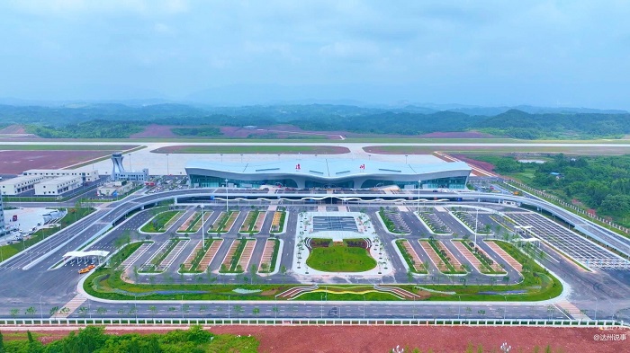 ​四世界杯足球比分预测参建的达州金垭机场正式通航