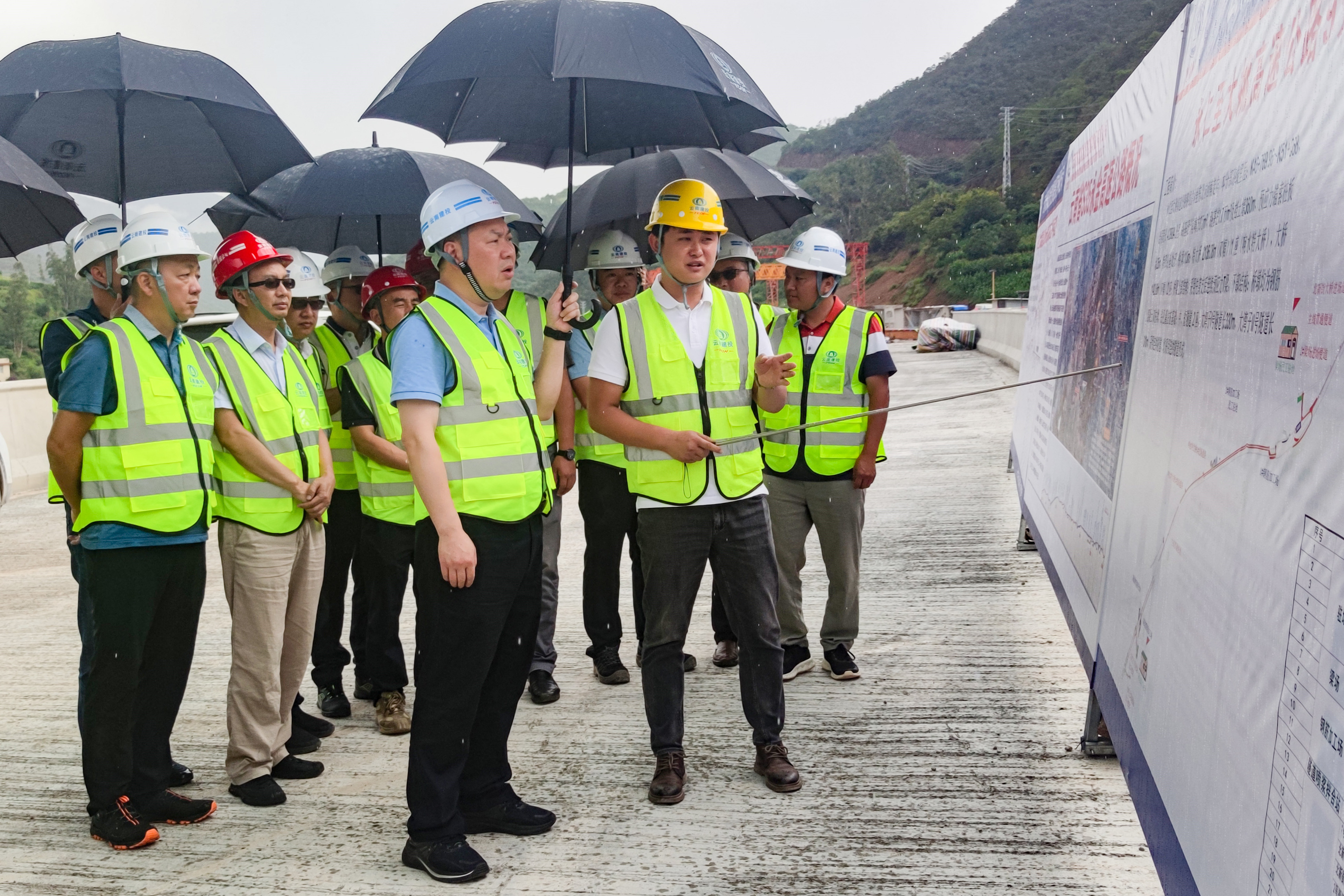 陈祖军调研永大高速并与楚雄州委书记刘勇交流