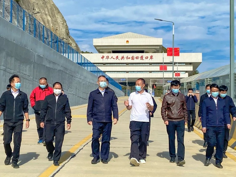 省委副秘书长徐畅江调研田蓬口岸