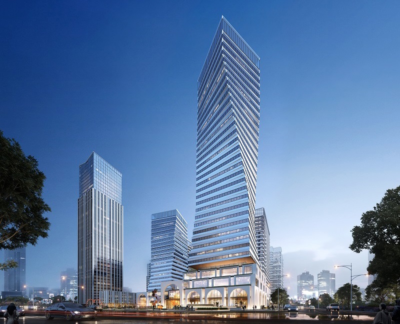 惠尚城14栋楼筏板大体积混凝土浇筑完成