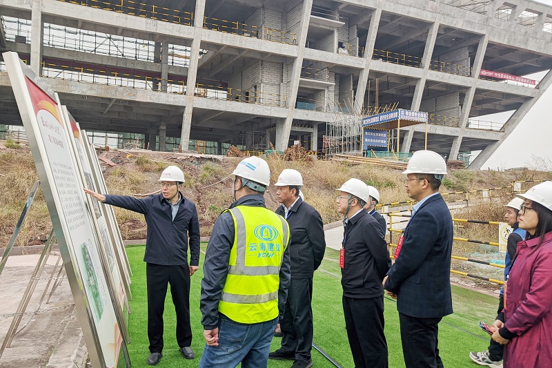 四川省广安市政协党组书记、主席单木真调研广安市小平干部学院项目