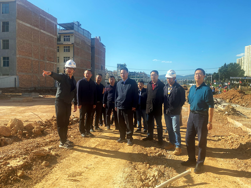 玉溪市委常委、常务副市长段登位调研红塔片区冯井中心路项目