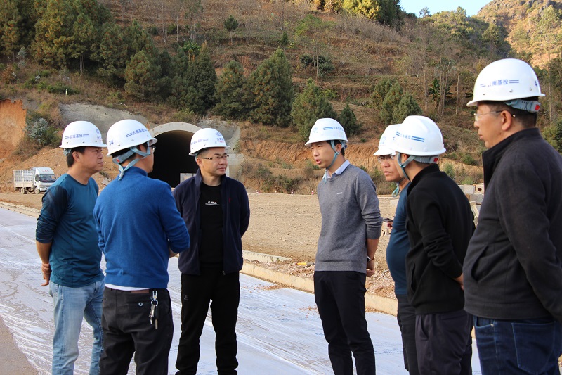 保山市副市长成德君调研施勐高速、永昌高速项目