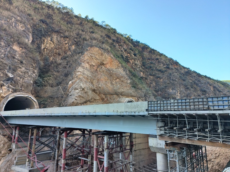 鹤剑兰高速公路沙溪支线桥梁工程施工全部完成