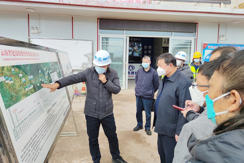 省安委会第十督导考评组调研宾鹤高速