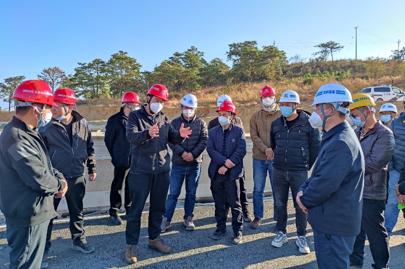 陈文双调研鹤剑兰、宾鹤、施勐高速项目