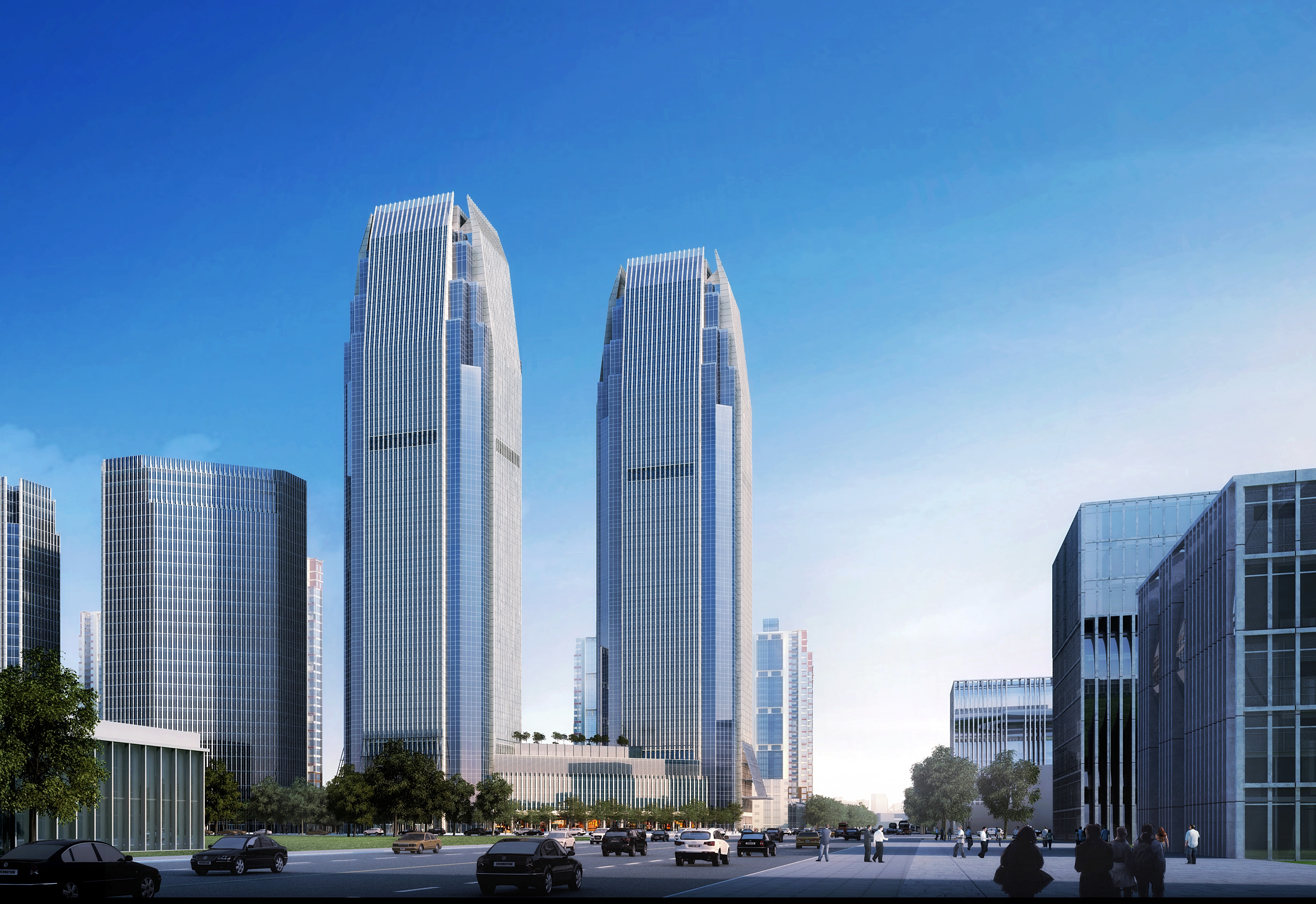 富滇银行新办公大楼主体装修全面完成