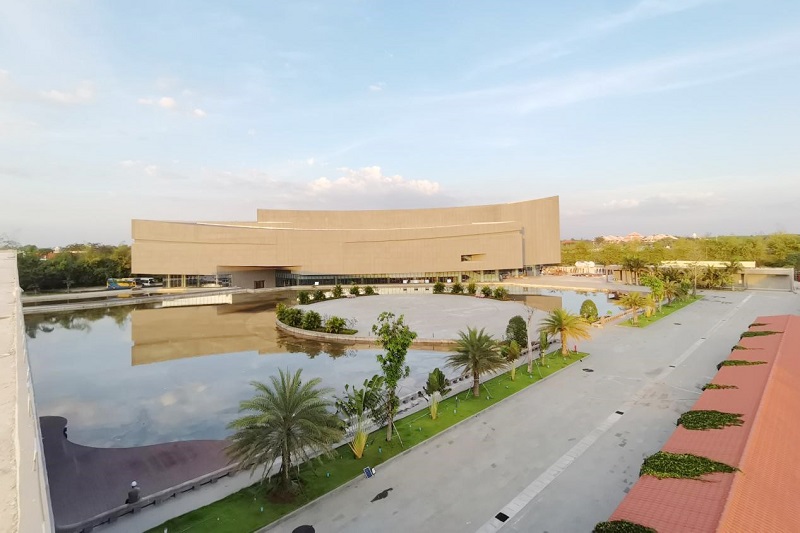 中柬文化创意园世界杯足球平台通过竣工验收