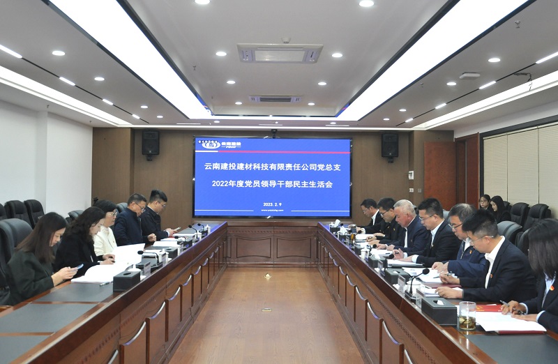 李志琤参加指导建材科技2022年度民主生活会