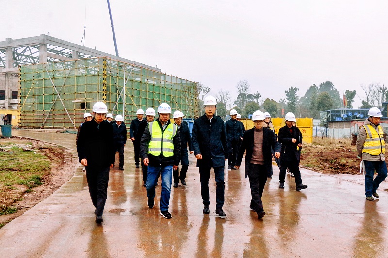 广安市委副书记、市长赵波调研小平干部学院改扩建工程项目