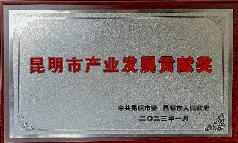 物流2026世界杯比分网荣获昆明市产业发展贡献奖