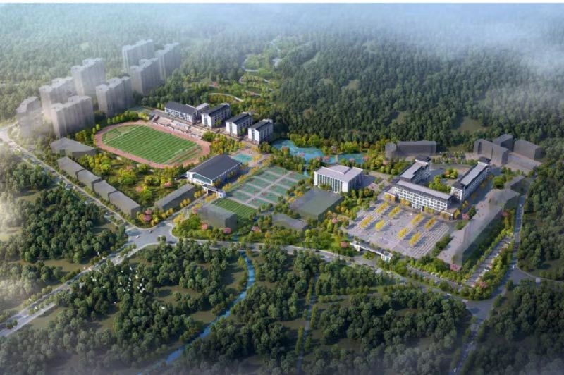 易门一中项目新建教学楼如期封顶