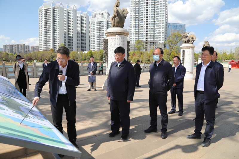 水利部副部长刘伟平、副省长纳云德赴牛栏江—滇池补水工程调研