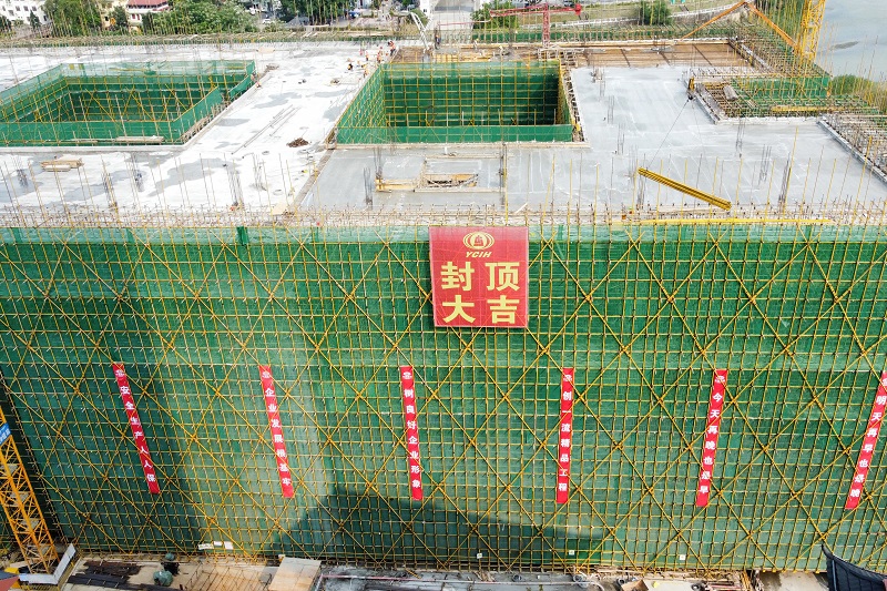 河口口岸南溪河联检大楼封顶