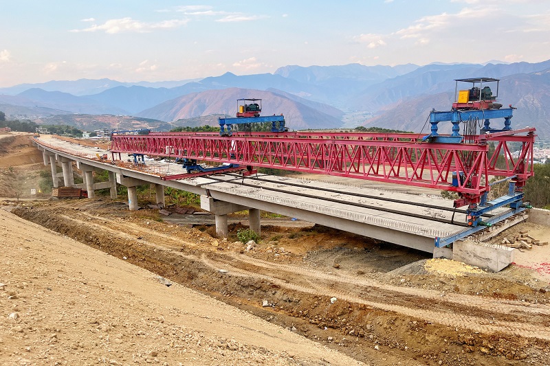 永金高速（戛元段）六分部全部桥梁架设完成