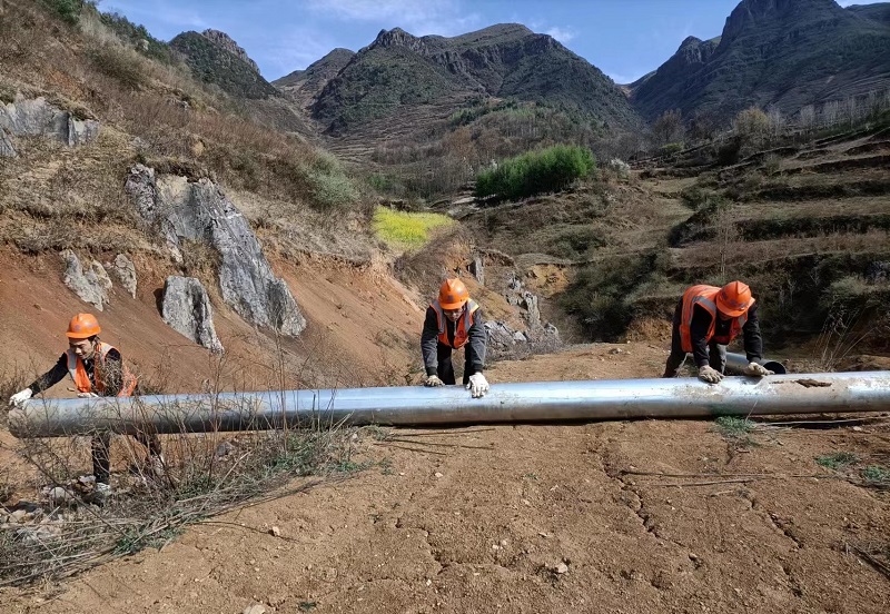 鲁甸县乐红镇应急供水项目历时7天顺利通水