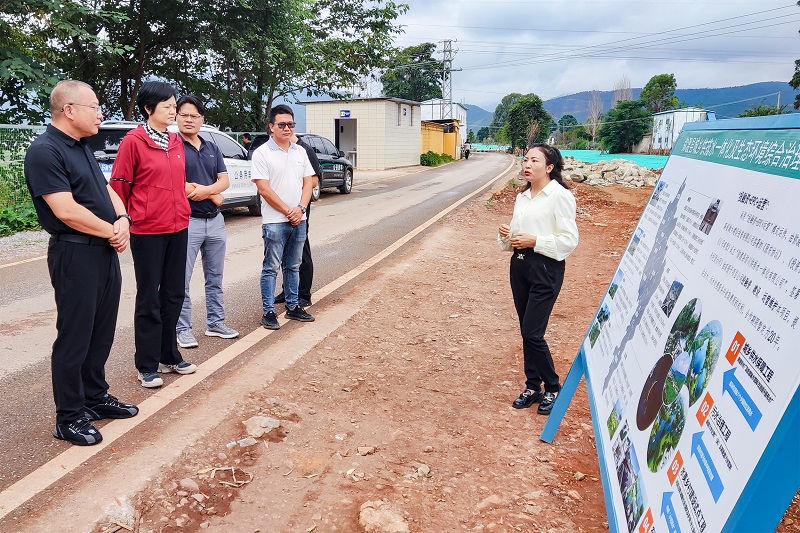 文山州副州长刀锦祥考察弥渡县城乡供排水一体化及生态环境综合治理项目