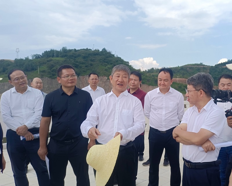 省水利厅党组书记、厅长胡朝碧调研车马碧水库