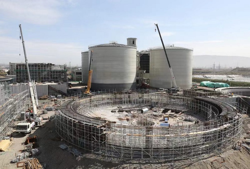 蒙古乌兰巴托新建中央污水处理厂厌氧罐制作安装工程完成主体验收