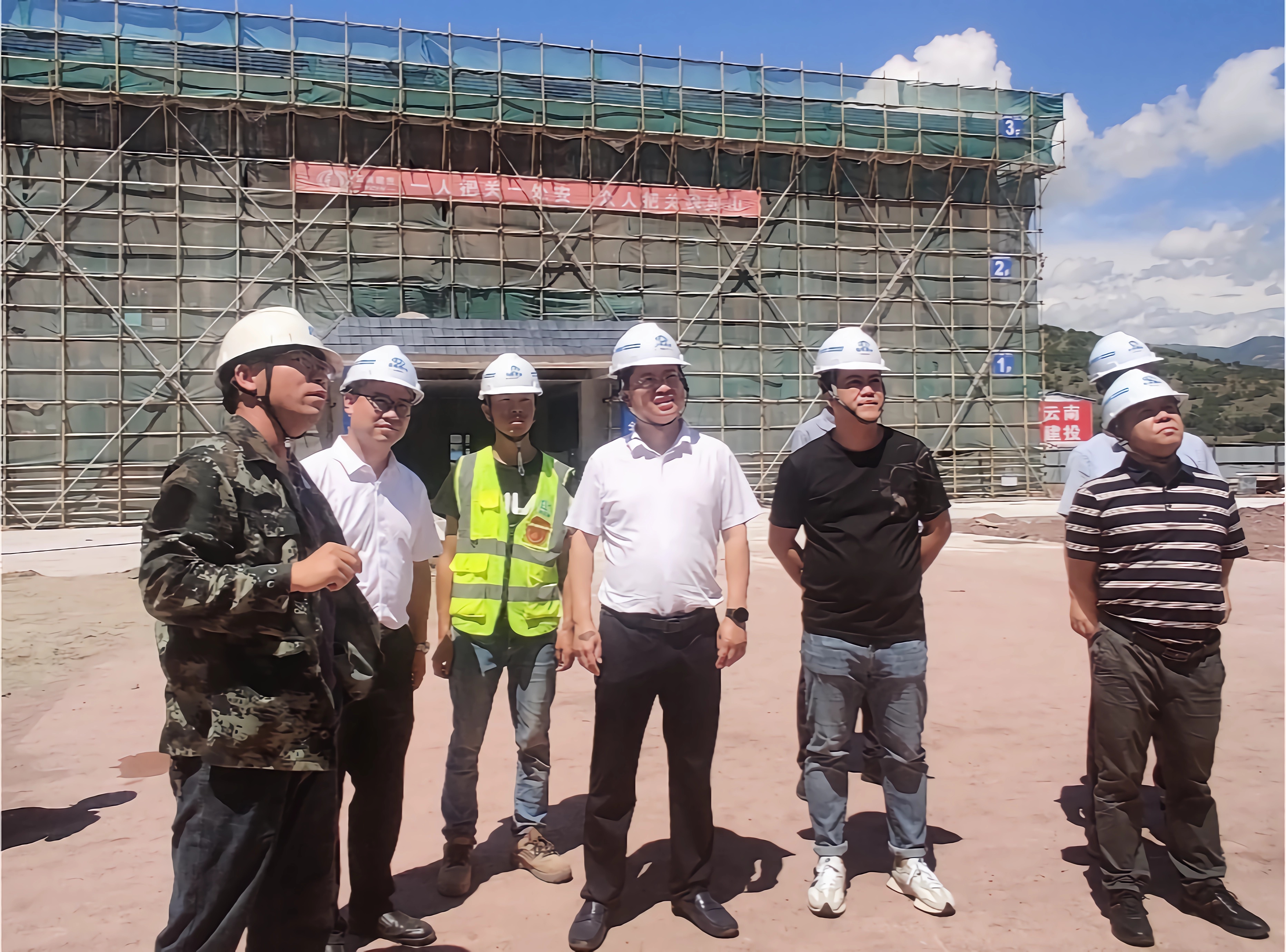 玉溪市副市长刘刚调研年产20万吨硅锰合金及尾气废渣综合利用项目