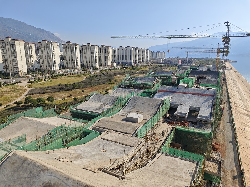 巧家北门滨江世界杯比分网主体结构全面封顶