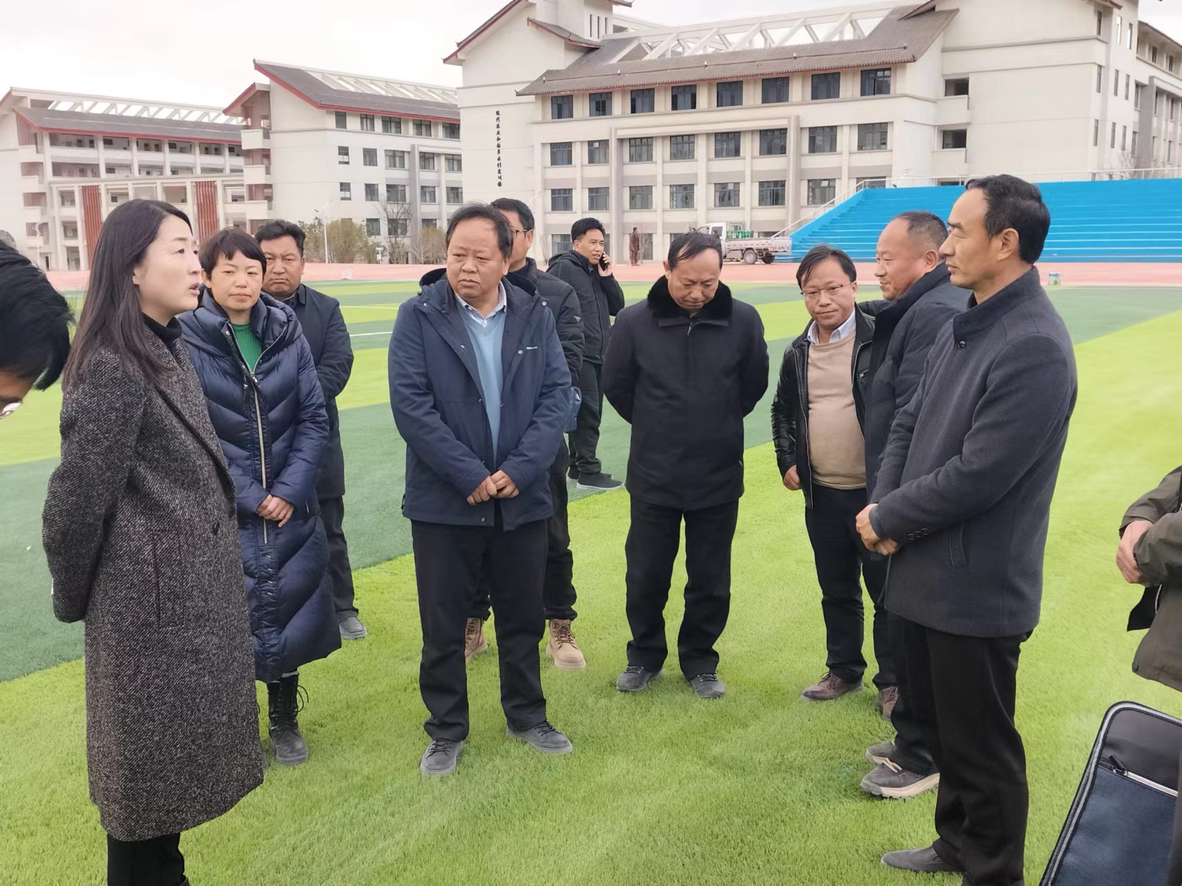 丽江市副市长魏妮娅调研丽江市职教园区项目