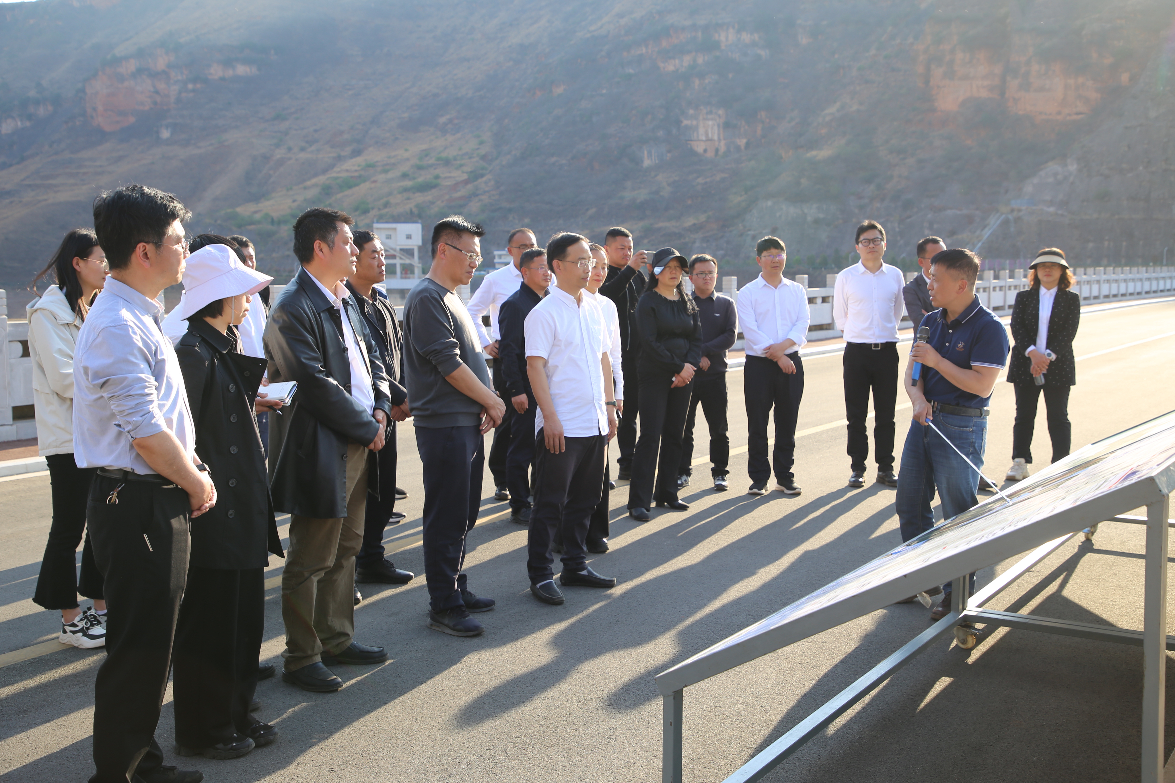 省水利厅党组成员、副厅长霍玉河到德泽水库调研抗旱保供水工作