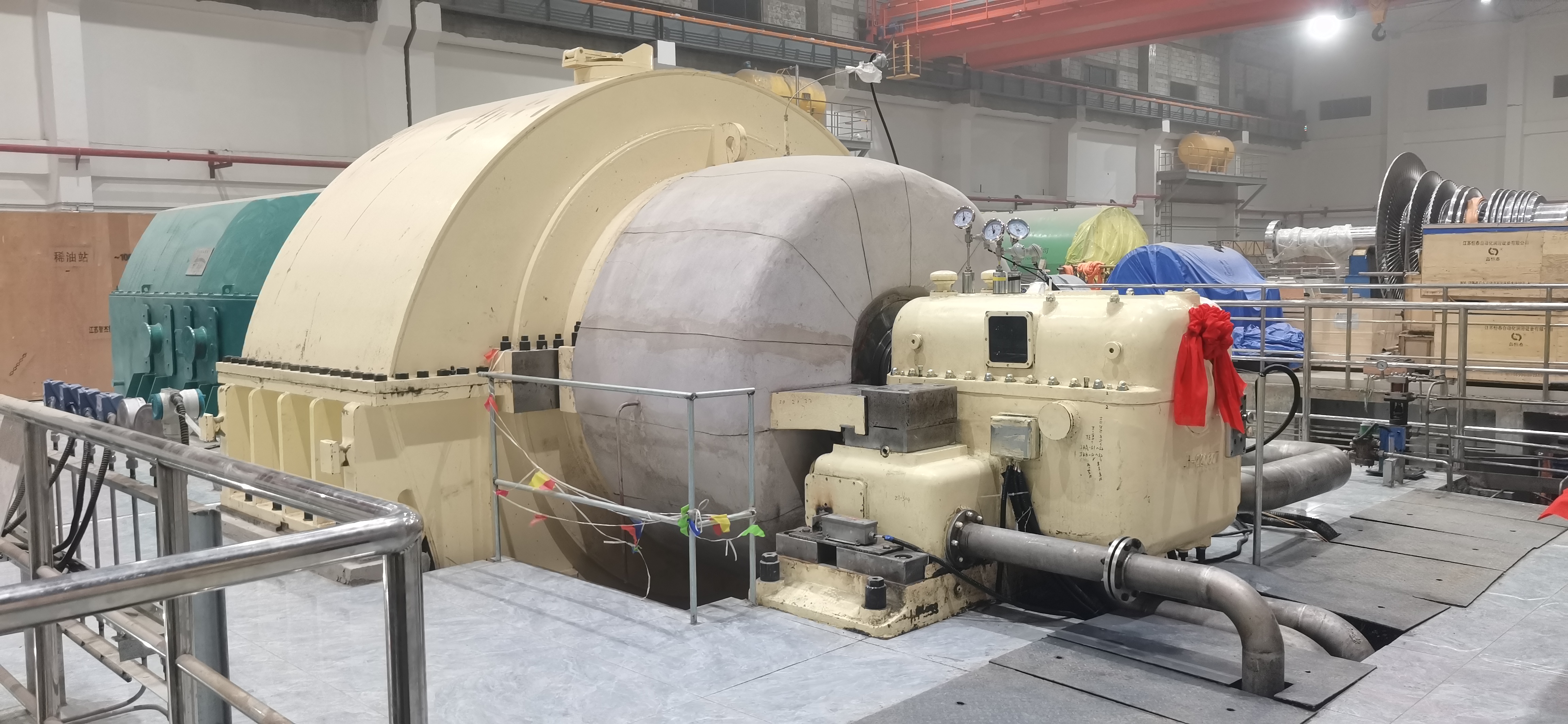 玉昆钢铁发电世界杯足球平台余热发电15MW汽轮发电机组一次试车成功并顺利并网