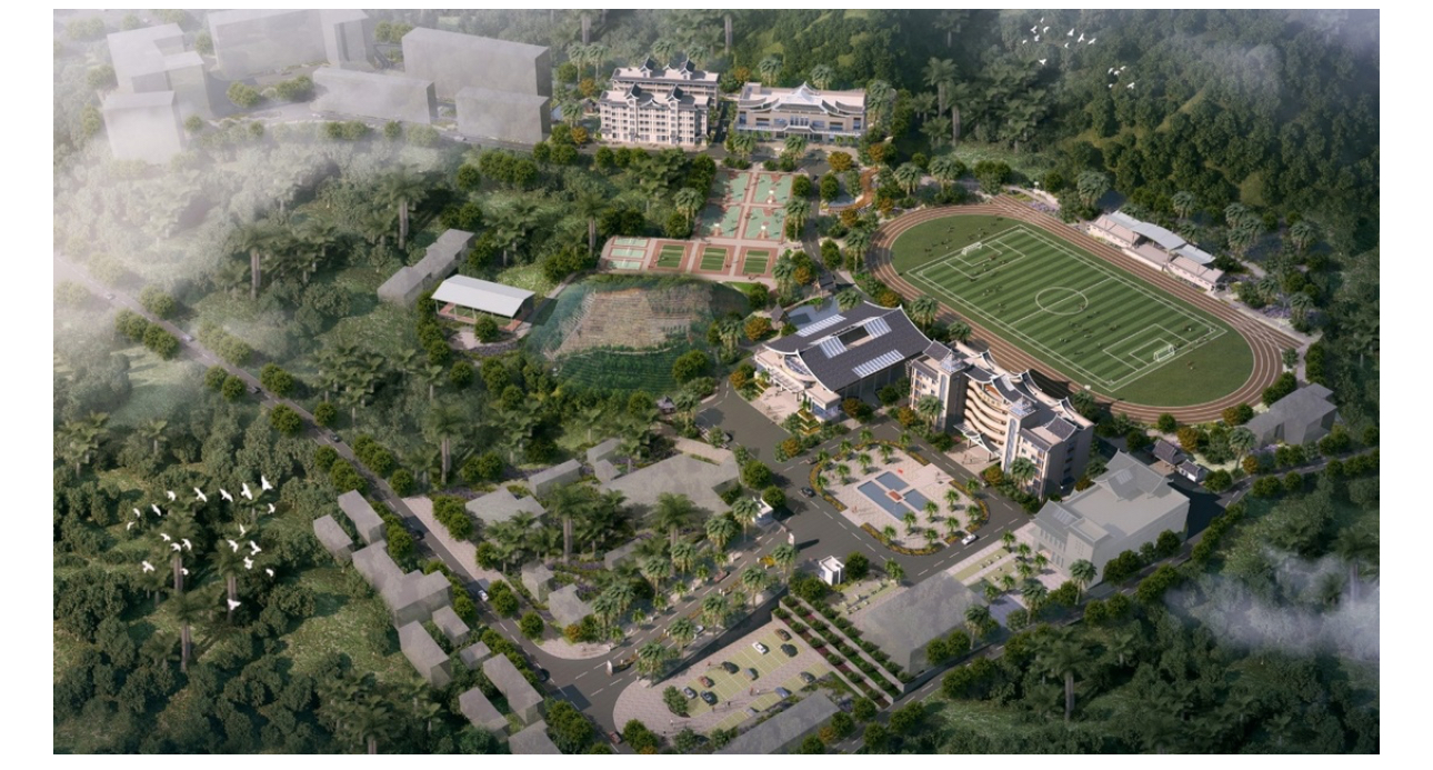 中国（勐腊）-东盟教育培训中心世界杯足球平台顺利通过主体结构分部验收