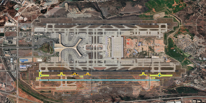 张鹏调研长水国际机场改扩建工程东二跑道场道工程、导航工程