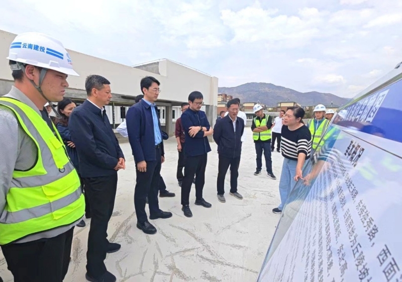 省教育厅厅长、党组书记、省委教育工委副书记王云霏调研大理东岸一小建设项目