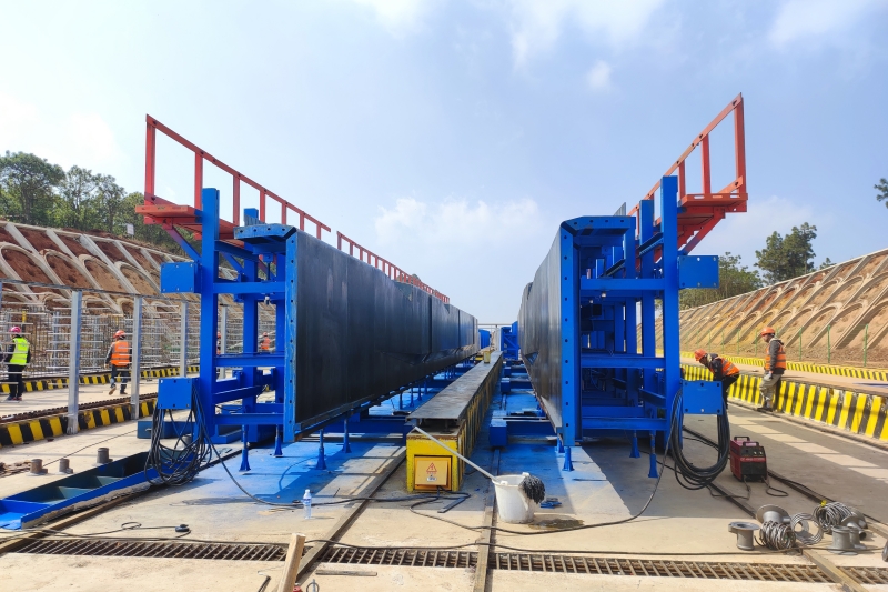 宣富高速预制T梁生产突破千片大关