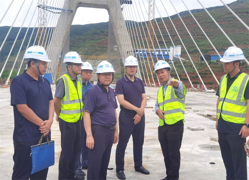 西双版纳州副州长罗红星调研神秘谷澜沧江大桥项目
