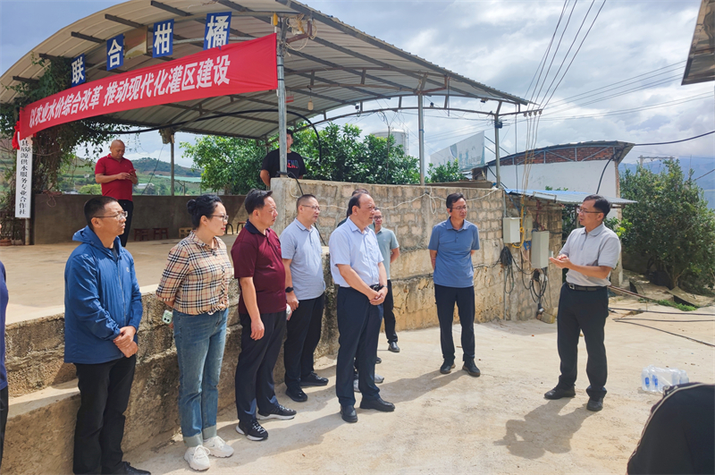 保山市政协党组书记、主席朱宏春调研保山坝灌区工程