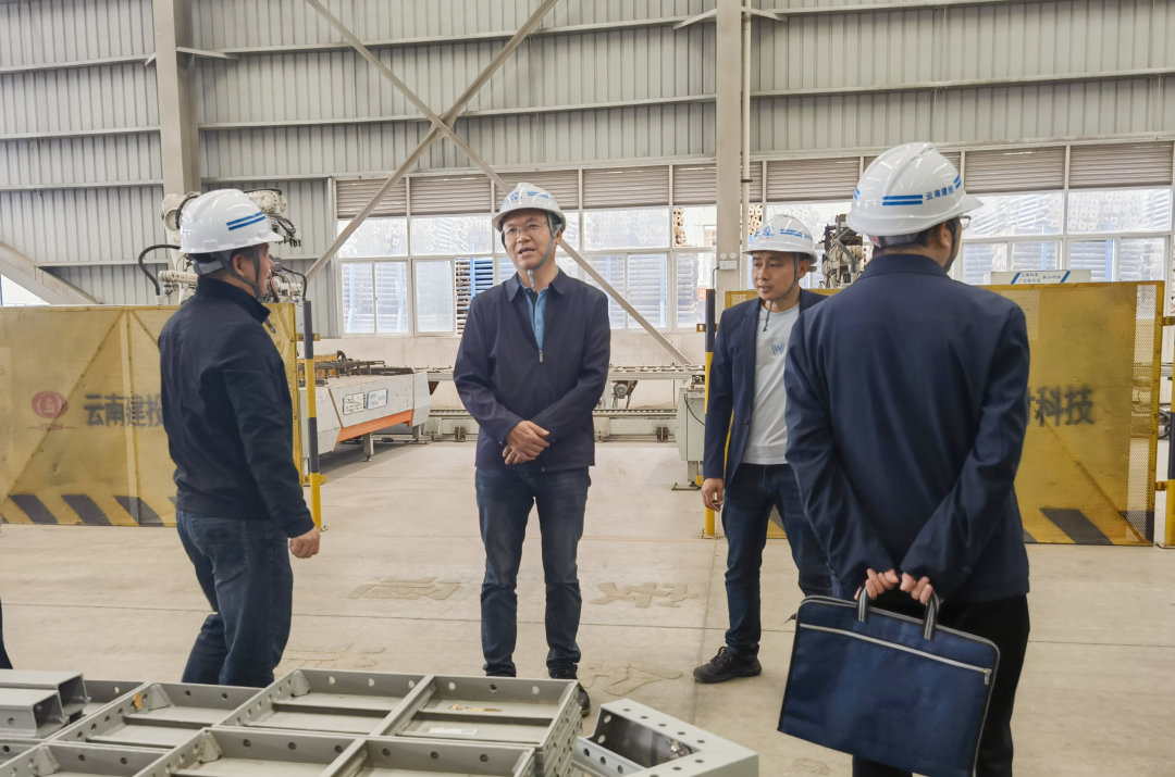 杨国文到昆明片区项目和建材科技安宁总厂调研
