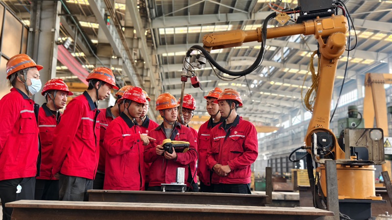 钢构公司杨林总厂获省级企业型劳务品牌认定