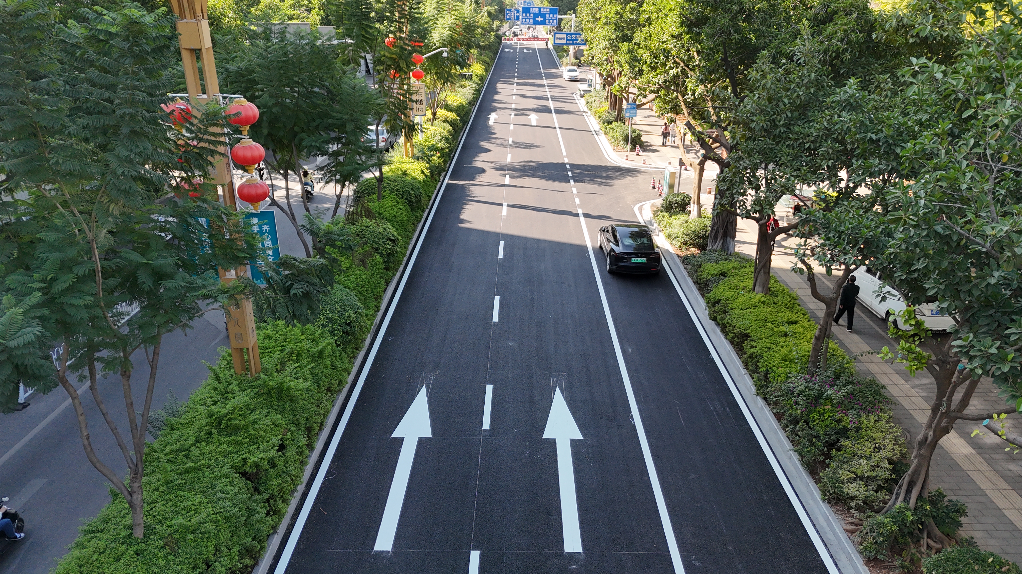 东川区城市综合管廊项目古铜路左幅全线通车